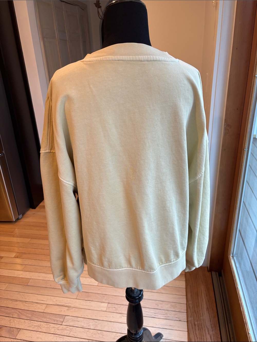 & Other Stories Pale Yellow Relaxed Crewneck Sweatshirt - Picture 3 of 3